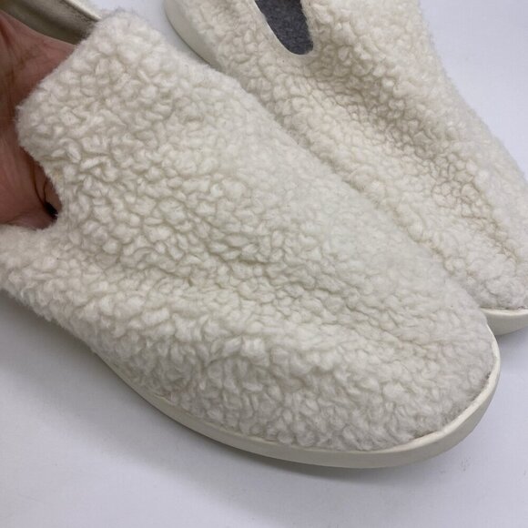 Allbirds Merino Wool Lounger Fluffs Men\'s 13 White Sherpa Slip On Loafer Sneaker main image 8